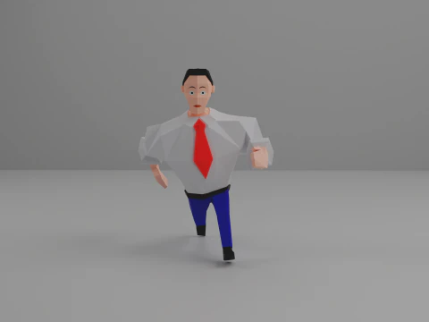 Strong-Man Low-Poly character 3D Model