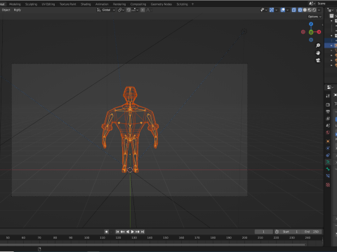 Strong-Man Low-Poly character Model 3D