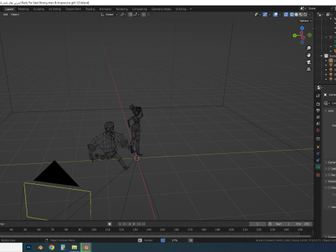 Strong-Man and Impressive-Girl Low-Poly characters Modèle 3D