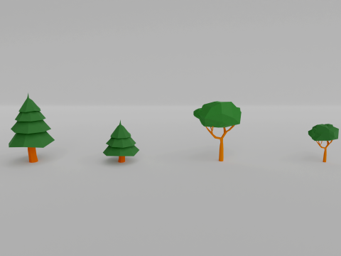 Jungle low-poly Low-poly 3D Model
