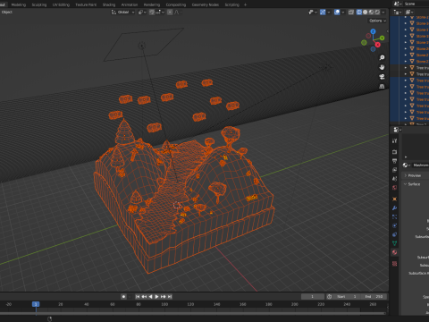 Jungle low-poly Low-poly 3D Model