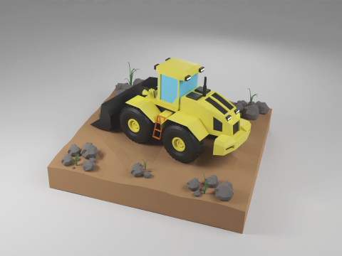Loader Low Poly 3D Модель
