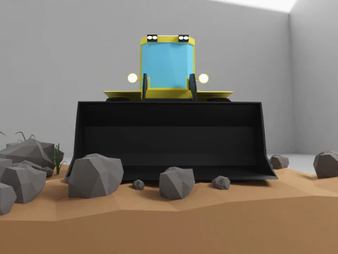 Loader Low Poly 3D Model
