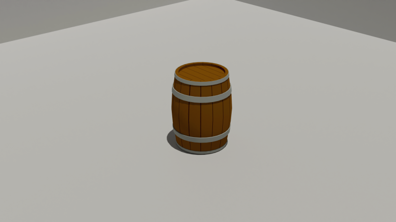 Wooden Barrel Model 3D .c4d .max .obj .3ds .fbx .stl .blend