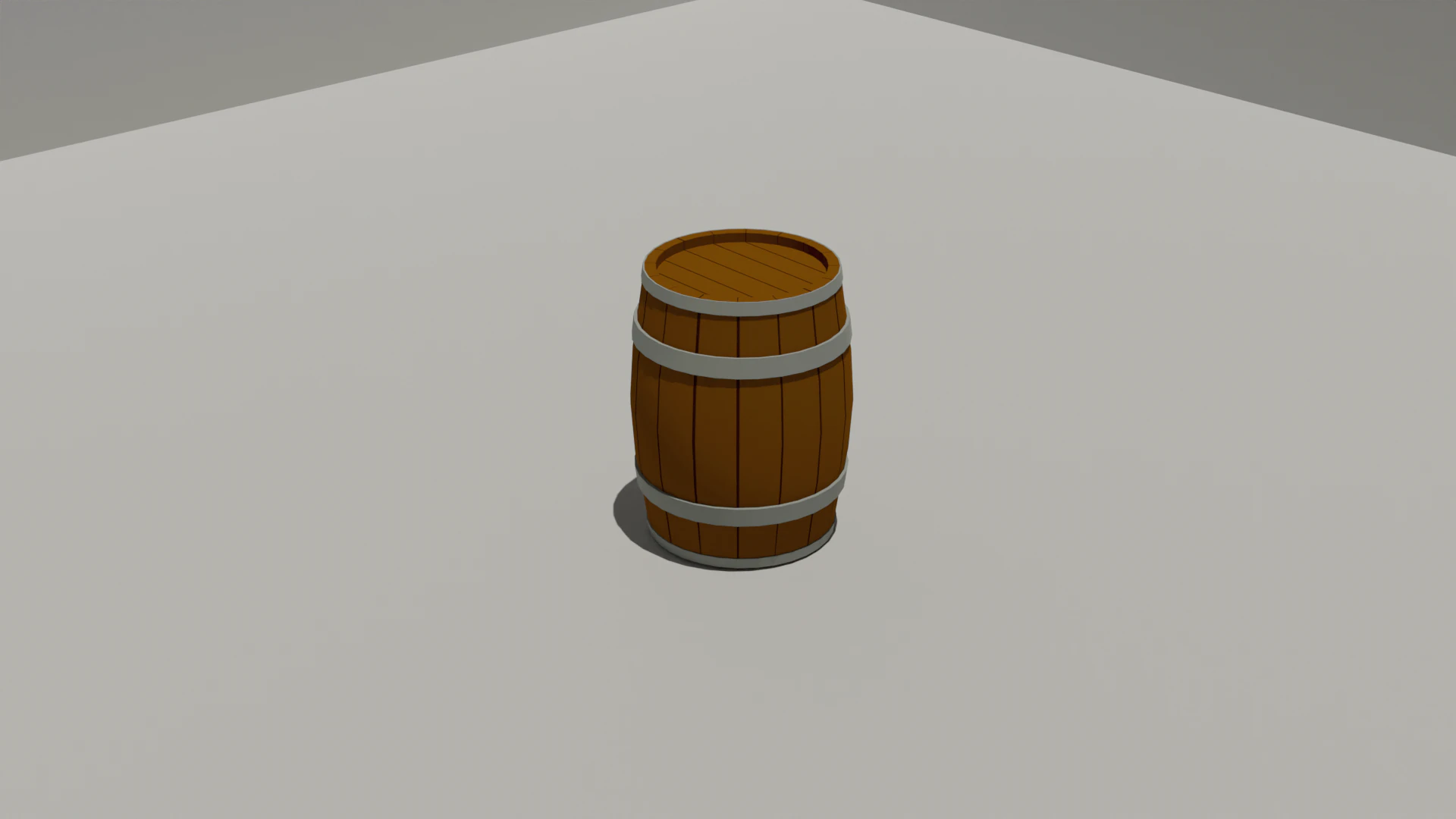 Wooden Barrel 3D Model .c4d .max .obj .3ds .fbx .stl .blend 