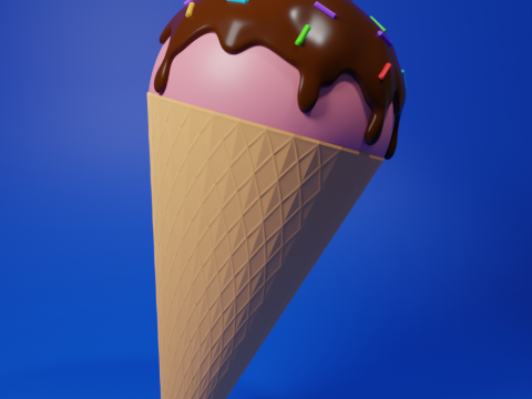 Basic Ice cream 3D मॉडल