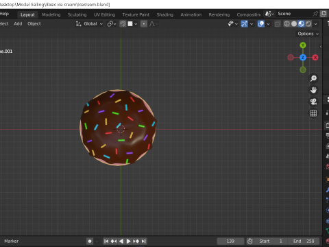 Basic Ice cream 3D Model
