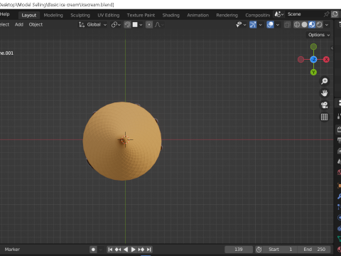 Basic Ice cream 3D Model