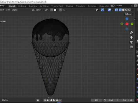 Basic Ice cream 3D Model