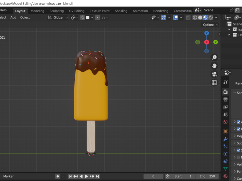 Ice cream 3D Model