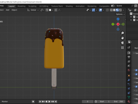 Ice cream 3D Model