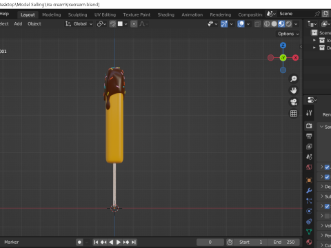 Ice cream 3D Model