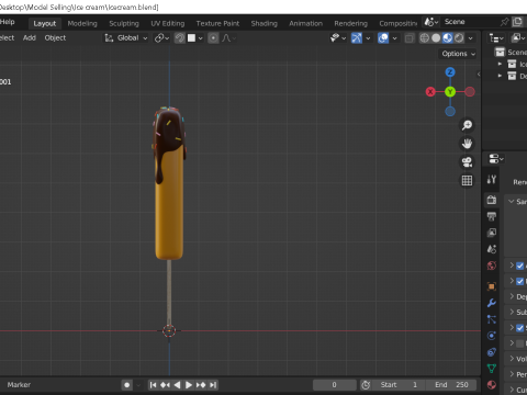 Ice cream 3D Model
