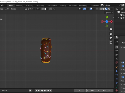 Ice cream 3D Model