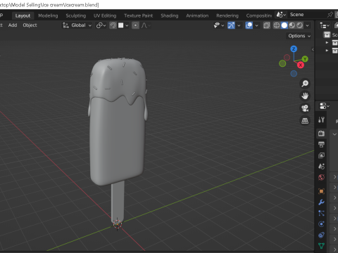 Ice cream 3D Model