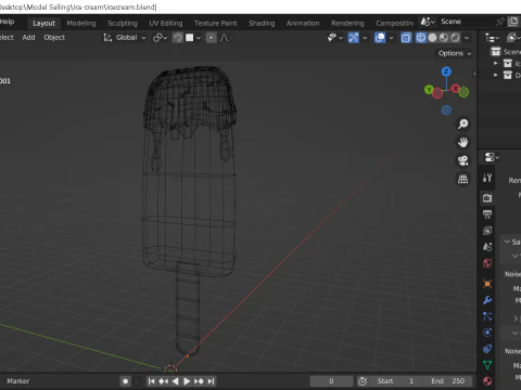 Ice cream 3D Model