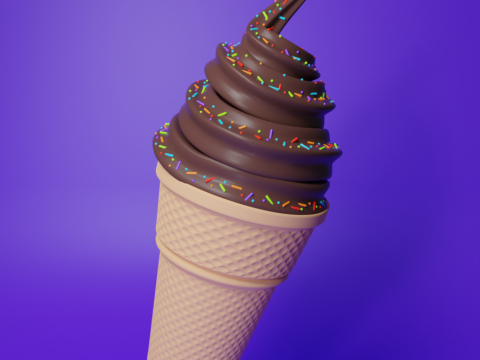 Ice cream Model 3D