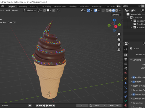 Ice cream 3D Model