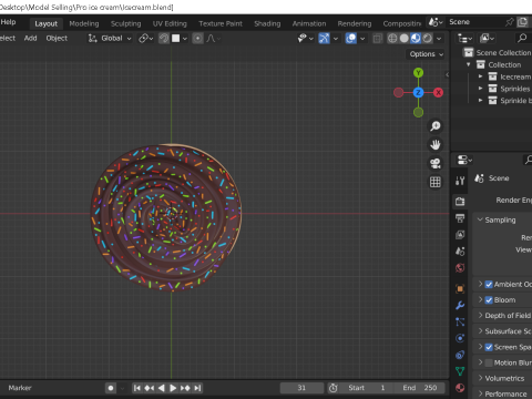 Ice cream 3D Model
