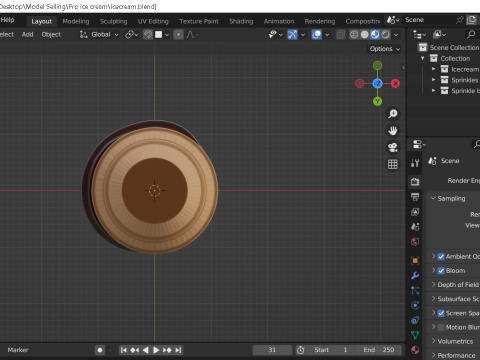 Ice cream 3D Model