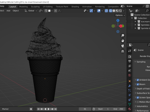 Ice cream 3D Model