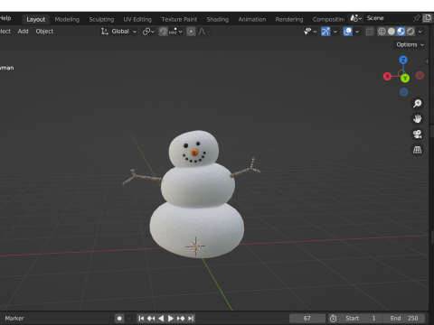 Snowman Modèle 3D