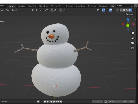 Snowman Modèle 3D