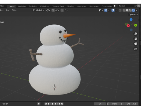Snowman Modèle 3D