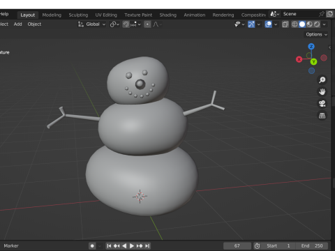 Snowman Modèle 3D