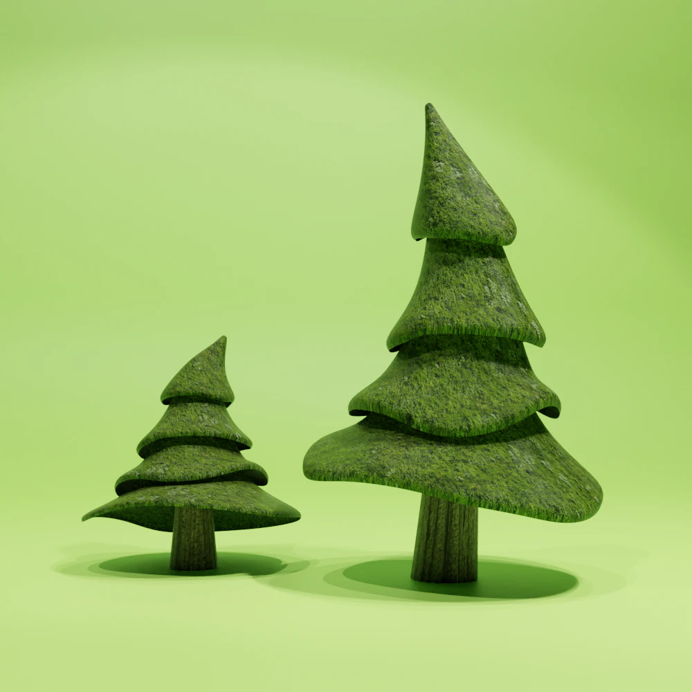 Trees 3D Model .c4d .max .obj .3ds .fbx .stl .blend 
