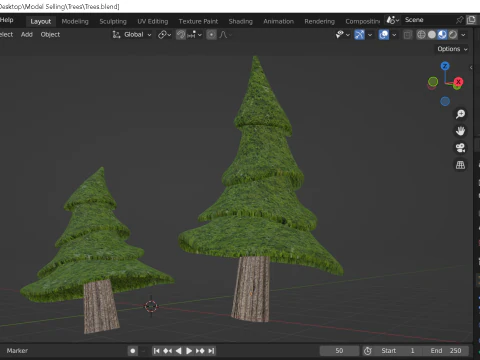 Trees 3D Model