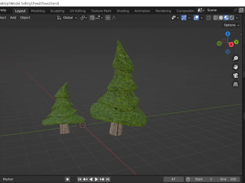 Trees 3D Model