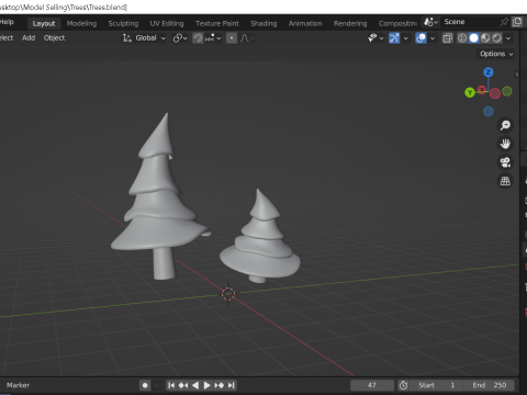 Trees Modello 3D