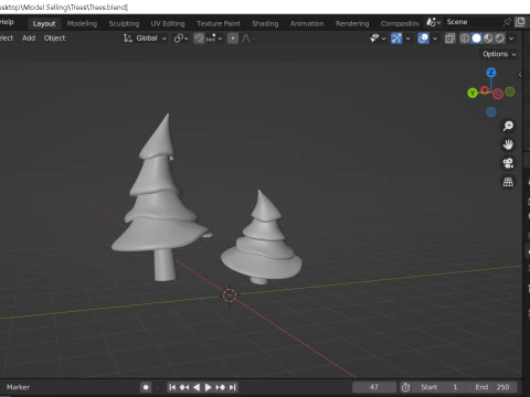 Trees 3D Model