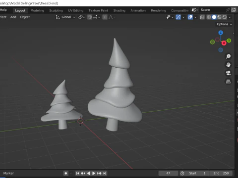 Trees 3D Model