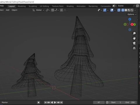 Trees 3D Model