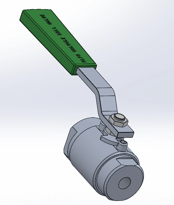 Alfa Valvole ball valve 3D Model .c4d .max .obj .3ds .fbx .stl .blend