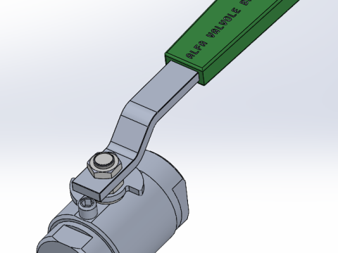Alfa Valvole ball valve 3D Modell