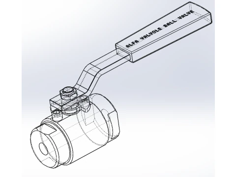 Alfa Valvole ball valve 3D Model