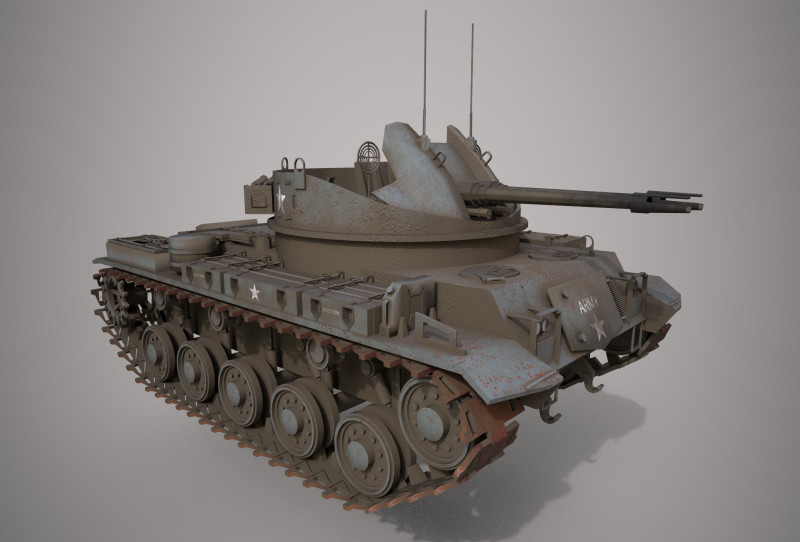 Army Tank Modello 3D .c4d .max .obj .3ds .fbx .stl .blend 