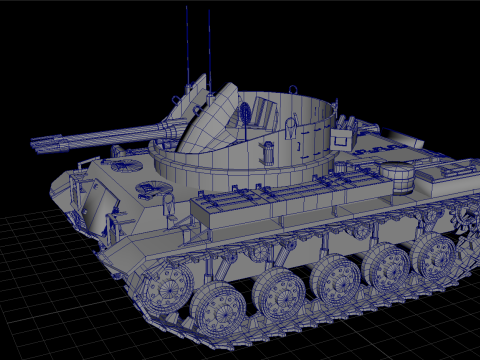 Army Tank Modello 3D