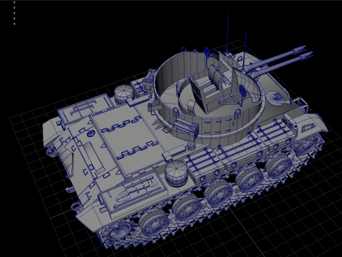 Army Tank Modello 3D