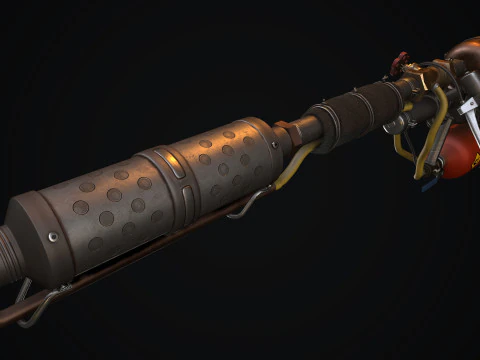 GunLow-poly 3D Model