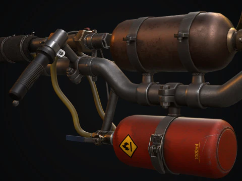 GunLow-poly 3D Model