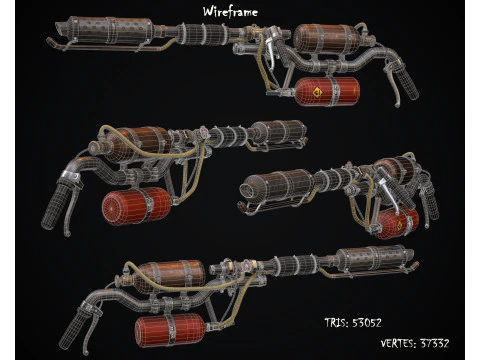 GunLow-poly 3D Model