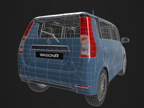 마루티 스즈키 왜건 3D 자동차 3D 모델