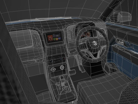 마루티 스즈키 왜건 3D 자동차 3D 모델
