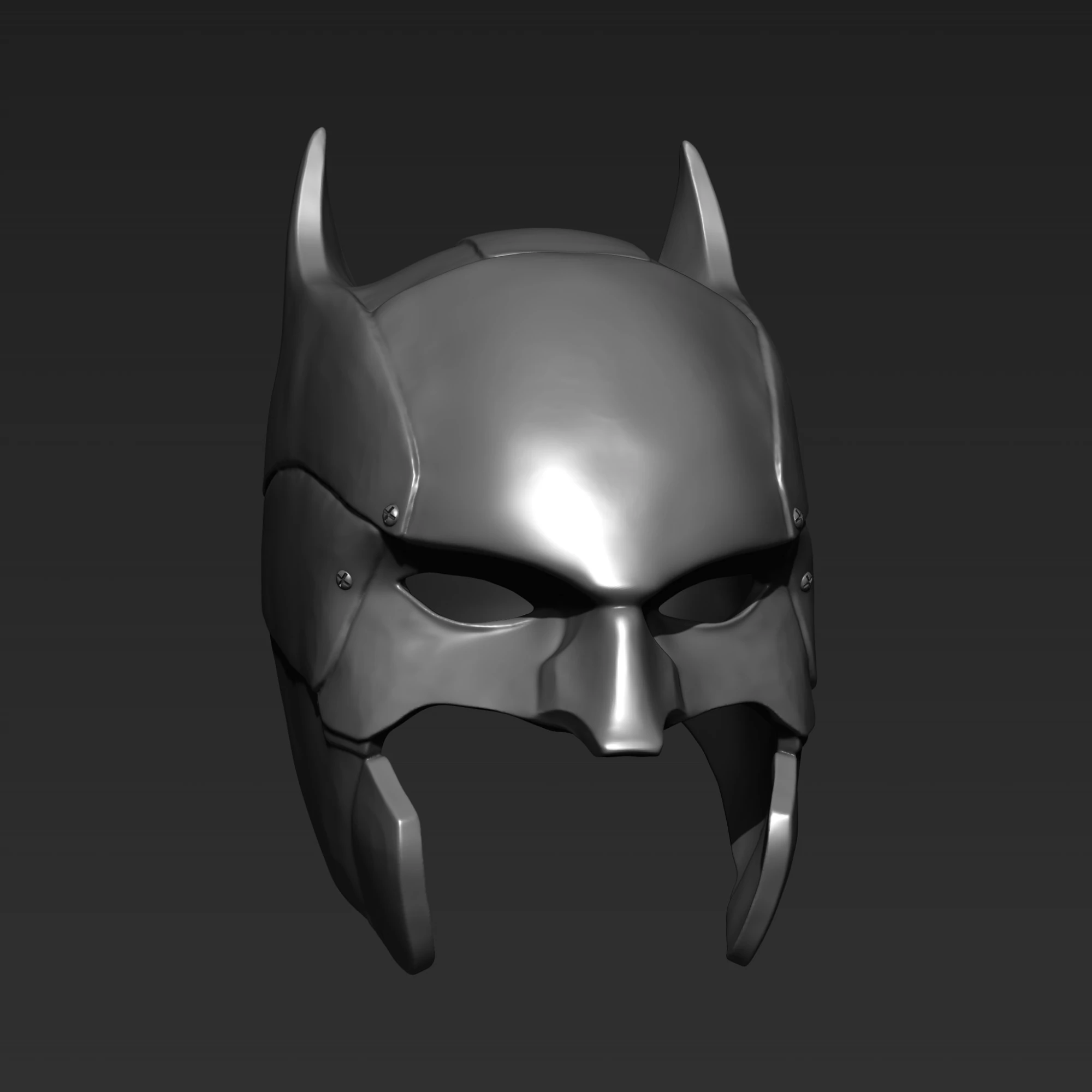 3D プリント モデルのバットマン ヘッドマスク 3Dプリントモデル .c4d .max .obj .3ds .fbx .stl .blend 
