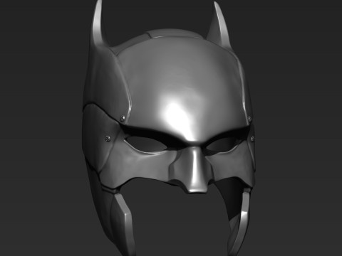 Batman Head-Mask on 3D print model 3Dプリントモデル