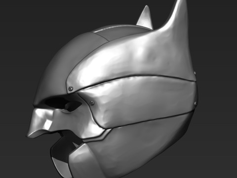 Batman Head-Mask on 3D print model 3Dプリントモデル